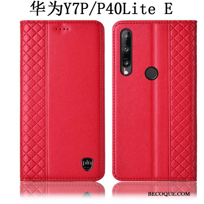 Kuori Huawei P40 Lite E Laukut Puhelimen Kuoret Murtumaton, Kotelo Huawei P40 Lite E Nahka Keltainen