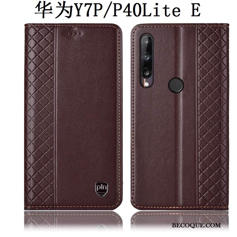 Kuori Huawei P40 Lite E Laukut Puhelimen Kuoret Murtumaton, Kotelo Huawei P40 Lite E Nahka Keltainen