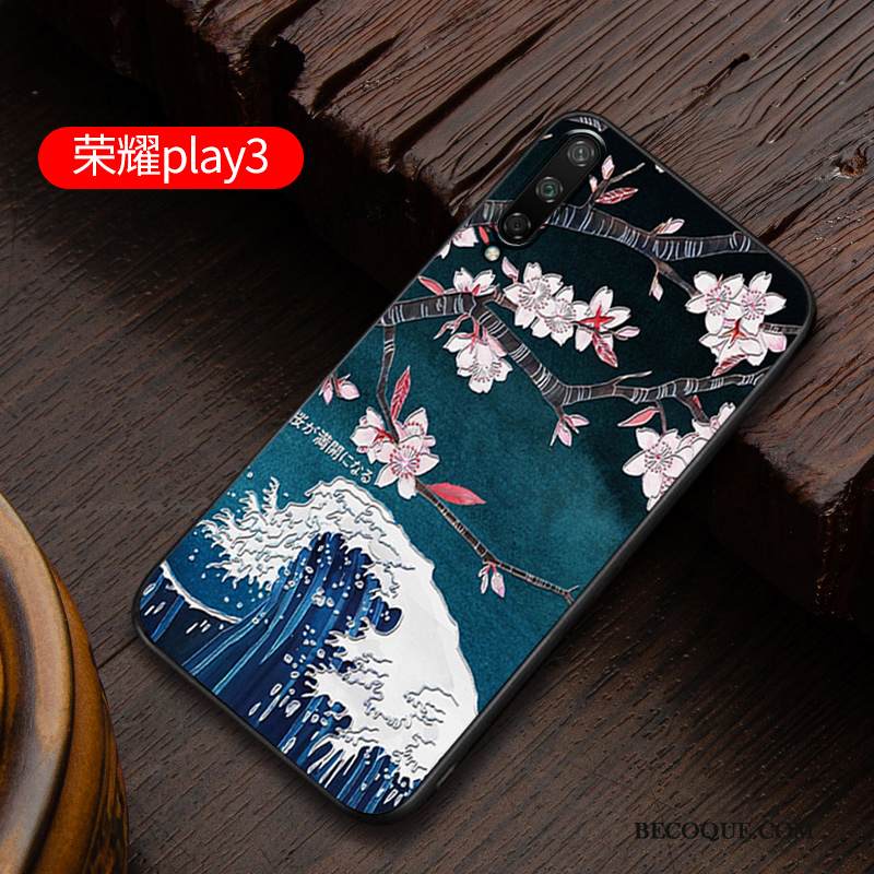 Kuori Huawei P40 Lite E Laukut Sininen Persoonallisuus, Kotelo Huawei P40 Lite E Pehmeä Neste Pesty Suede Trendi