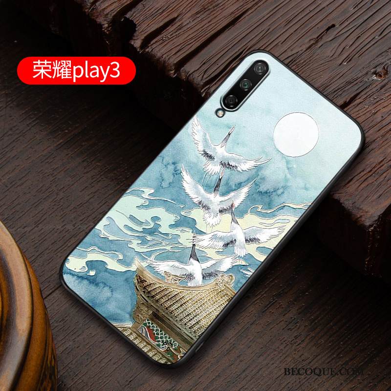 Kuori Huawei P40 Lite E Laukut Sininen Persoonallisuus, Kotelo Huawei P40 Lite E Pehmeä Neste Pesty Suede Trendi