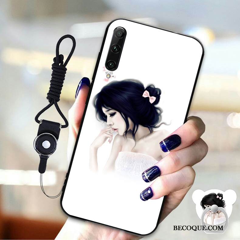 Kuori Huawei P40 Lite E Pehmeä Neste Silmukka Murtumaton, Kotelo Huawei P40 Lite E Suojaus Ripustettavat Koristeet Sininen