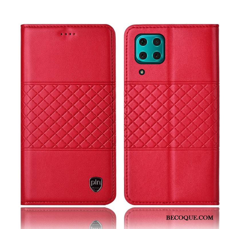 Kuori Huawei P40 Lite Kuoret Musta Murtumaton, Kotelo Huawei P40 Lite Nahka Puhelimen Kuoret