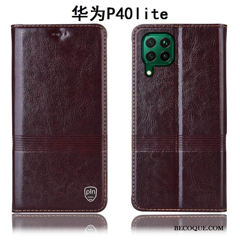 Kuori Huawei P40 Lite Laukut Sininen Puhelimen Kuoret, Kotelo Huawei P40 Lite Suojaus Murtumaton