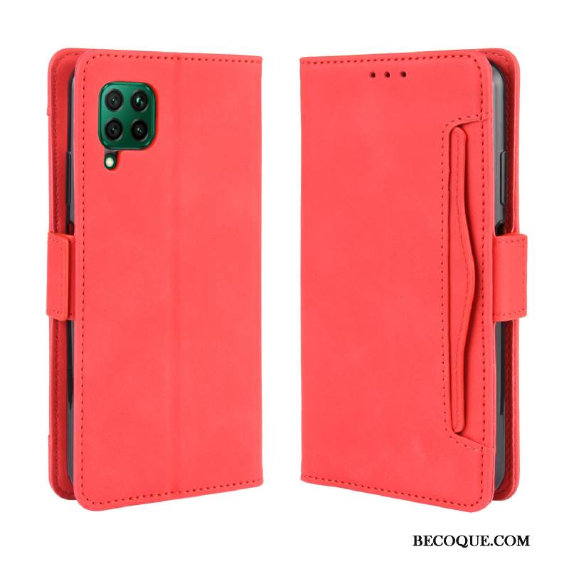 Kuori Huawei P40 Lite Nahka Kortti Kukkakuvio, Kotelo Huawei P40 Lite Vuosikerta Puhelimen Kuoret