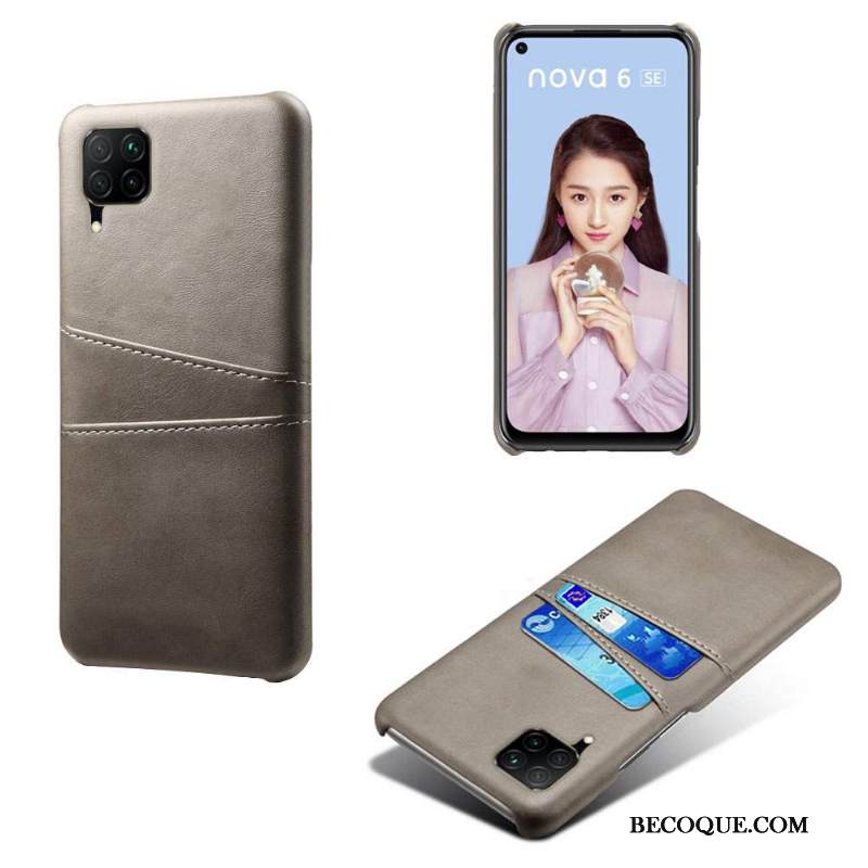 Kuori Huawei P40 Lite Nahka Kova Vihreä, Kotelo Huawei P40 Lite Luova Ohut Persoonallisuus