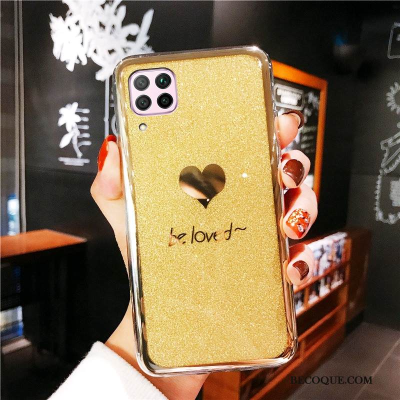 Kuori Huawei P40 Lite Pehmeä Neste Murtumaton Puhelimen Kuoret, Kotelo Huawei P40 Lite Silikoni Punainen Rakkaus