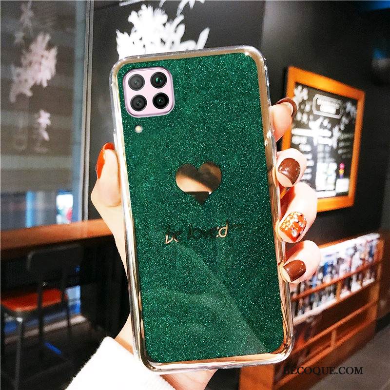 Kuori Huawei P40 Lite Pehmeä Neste Murtumaton Puhelimen Kuoret, Kotelo Huawei P40 Lite Silikoni Punainen Rakkaus