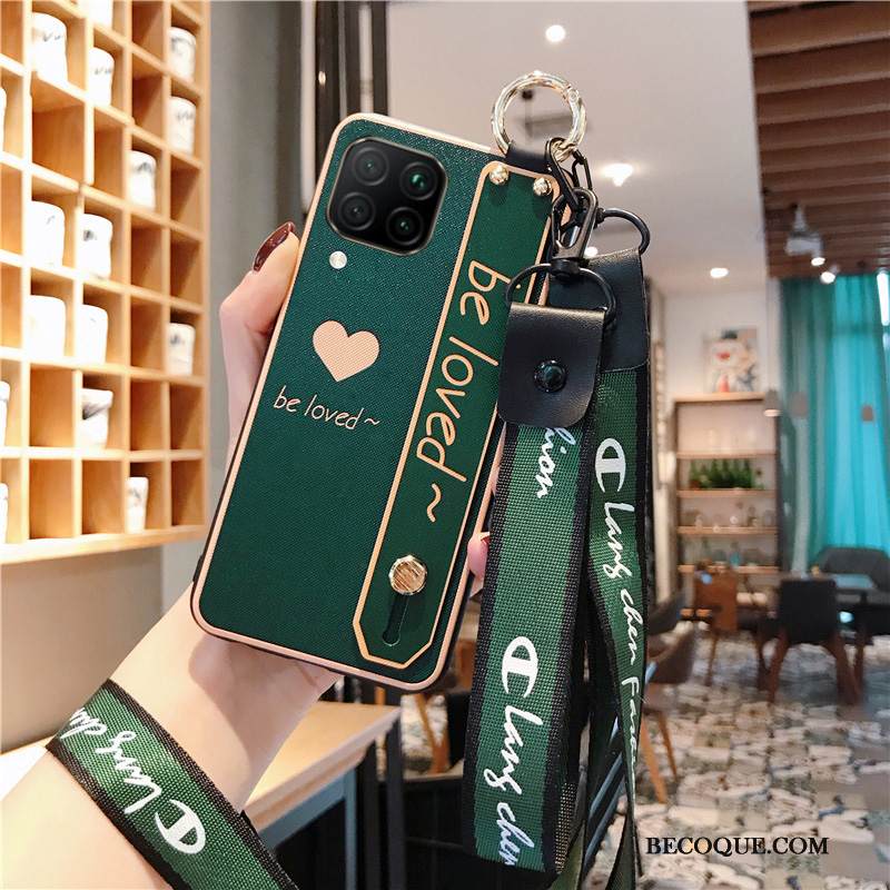 Kuori Huawei P40 Lite Suojaus Vihreä Puhelimen Kuoret, Kotelo Huawei P40 Lite Laukut Murtumaton Pesty Suede