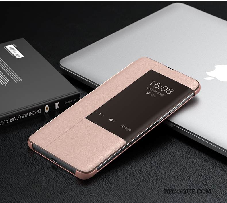 Kuori Huawei P40 Nahka Murtumaton Sininen, Kotelo Huawei P40 Laukut Puhelimen Kuoret