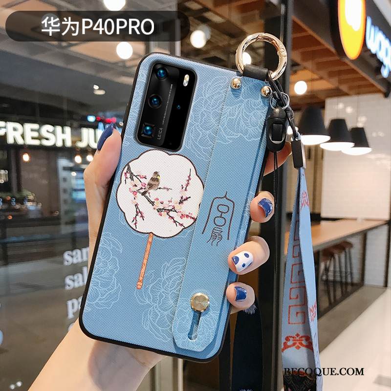 Kuori Huawei P40 Pro Luova Ripustettavat Koristeet Puhelimen Kuoret, Kotelo Huawei P40 Pro Suojaus Violetti Tide-brändi