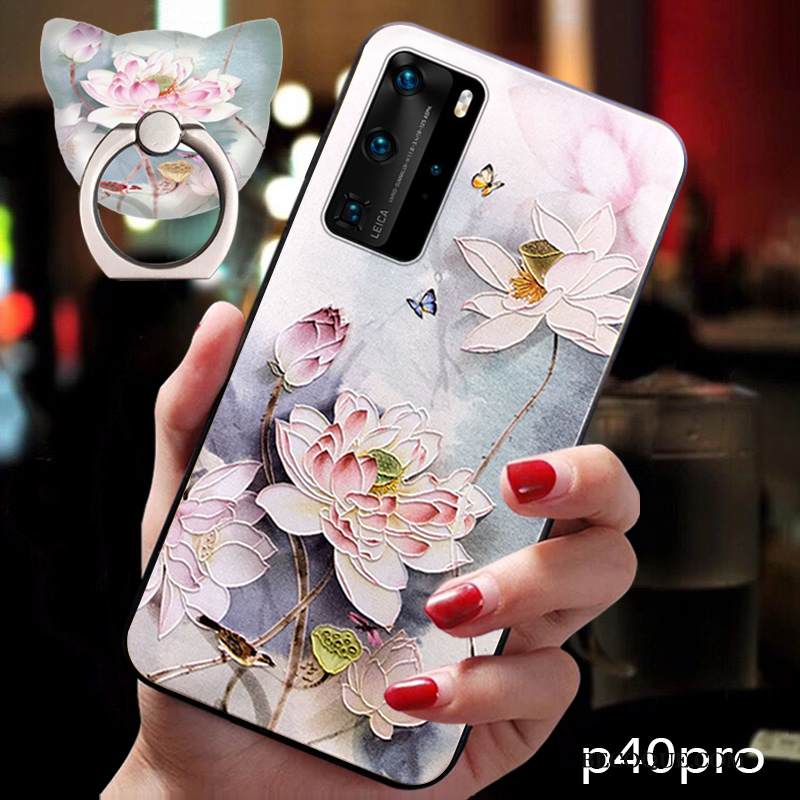 Kuori Huawei P40 Pro Suojaus Kiinalainen Tyyli Puhelimen Kuoret, Kotelo Huawei P40 Pro Laukut Net Red Tuuli