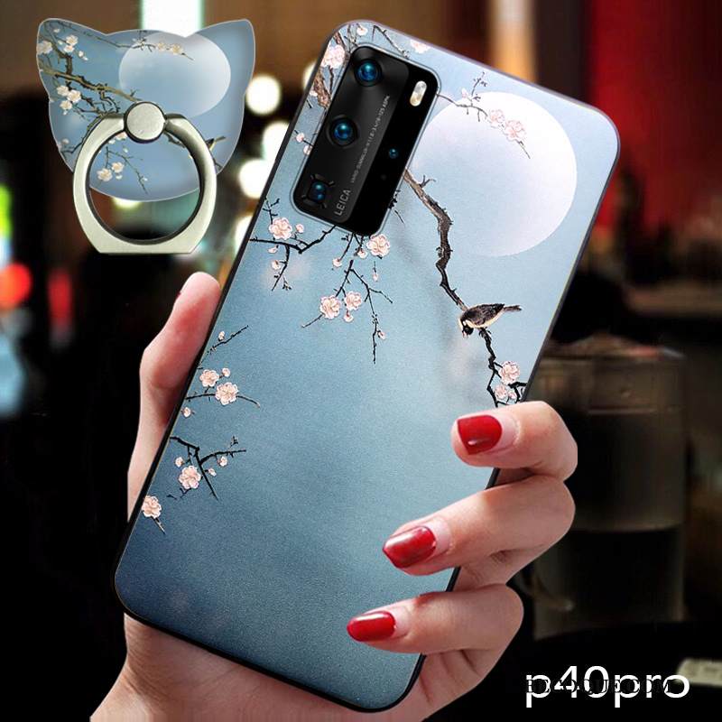 Kuori Huawei P40 Pro Suojaus Kiinalainen Tyyli Puhelimen Kuoret, Kotelo Huawei P40 Pro Laukut Net Red Tuuli