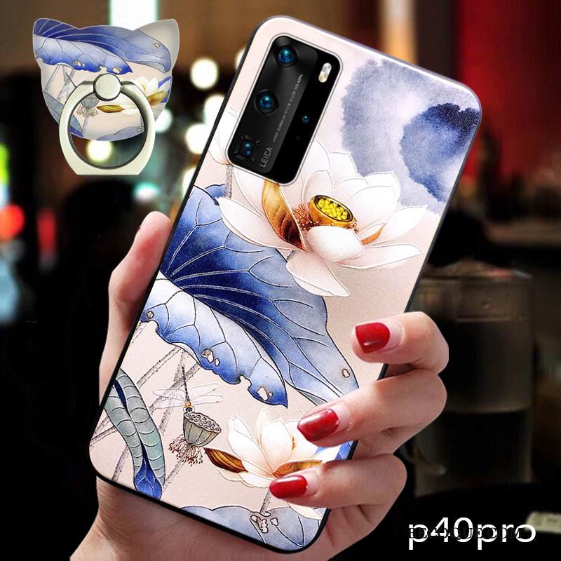 Kuori Huawei P40 Pro Suojaus Kiinalainen Tyyli Puhelimen Kuoret, Kotelo Huawei P40 Pro Laukut Net Red Tuuli