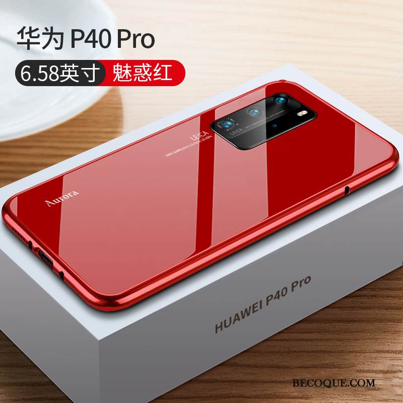 Kuori Huawei P40 Pro Suojaus Ylellisyys Lasi, Kotelo Huawei P40 Pro Laukut Persoonallisuus Trendi