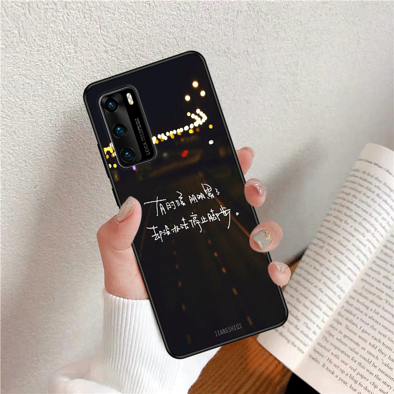 Kuori Huawei P40 Silikoni Malli Murtumaton, Kotelo Huawei P40 Laukut Kustannukset Taide