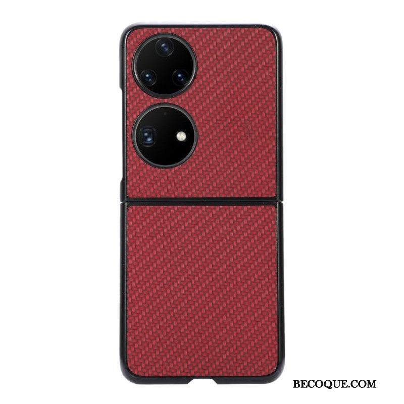 Kuori Huawei P50 Pocket Teksturoitu Hiilikuitu