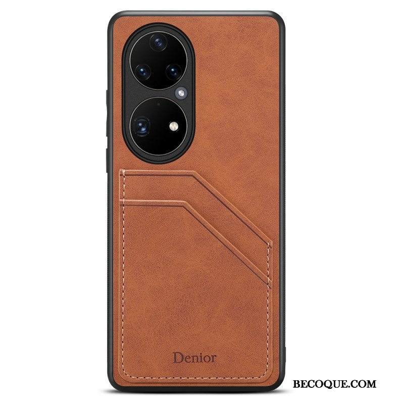 Kuori Huawei P50 Pro Denior Double Slot -korttikotelo