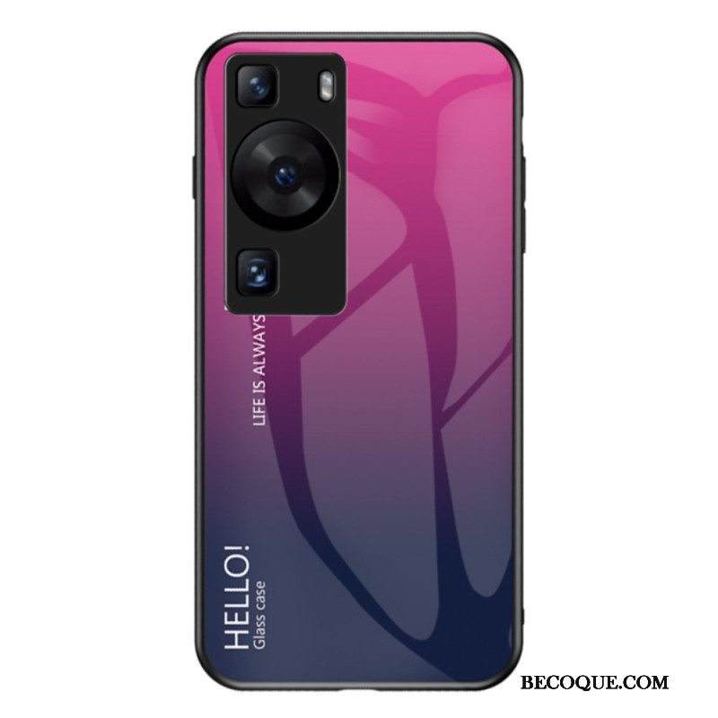 Kuori Huawei P60 Pro Hello Tempered Glass