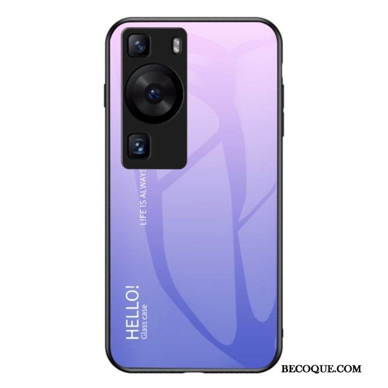 Kuori Huawei P60 Pro Hello Tempered Glass
