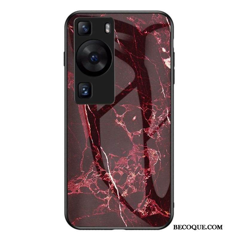 Kuori Huawei P60 Pro Marmorikarkaistu Lasi