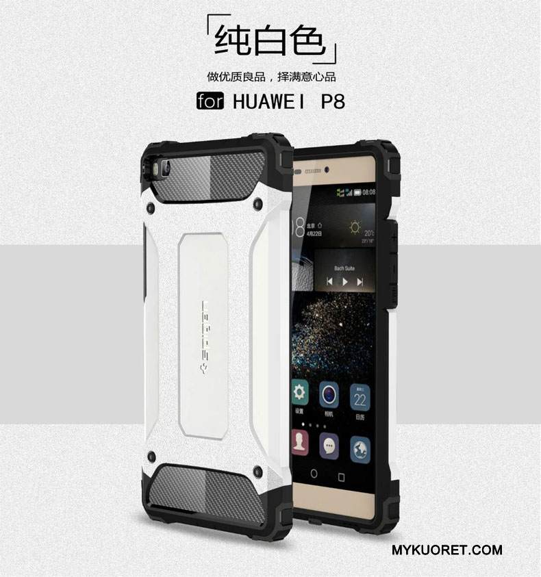 Kuori Huawei P8 Laukut Murtumaton Suupaltti, Kotelo Huawei P8 Suojaus Puhelimen Kuoret Kolme Puolustusta