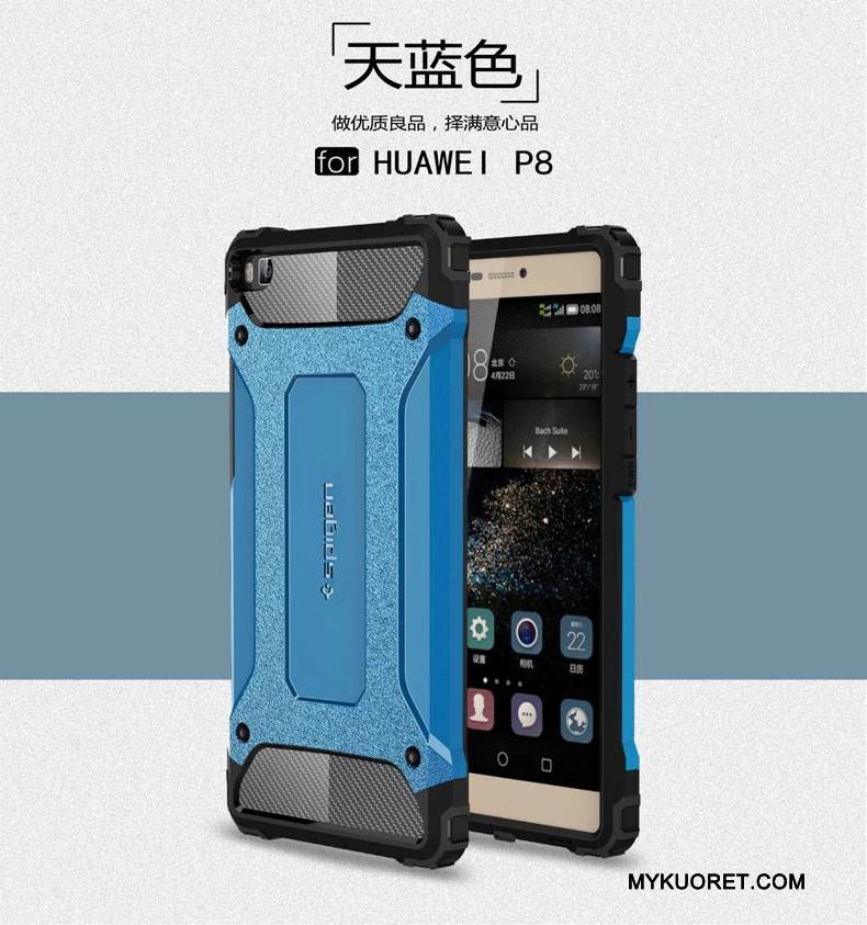 Kuori Huawei P8 Laukut Murtumaton Suupaltti, Kotelo Huawei P8 Suojaus Puhelimen Kuoret Kolme Puolustusta