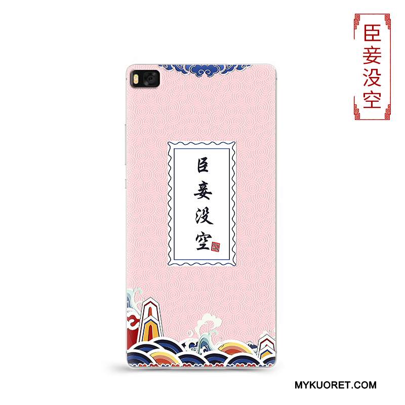 Kuori Huawei P8 Laukut Puhelimen Kuoret Punainen, Kotelo Huawei P8 Suojaus Persoonallisuus Murtumaton