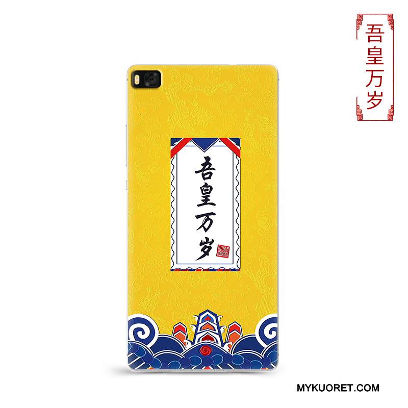 Kuori Huawei P8 Laukut Puhelimen Kuoret Punainen, Kotelo Huawei P8 Suojaus Persoonallisuus Murtumaton