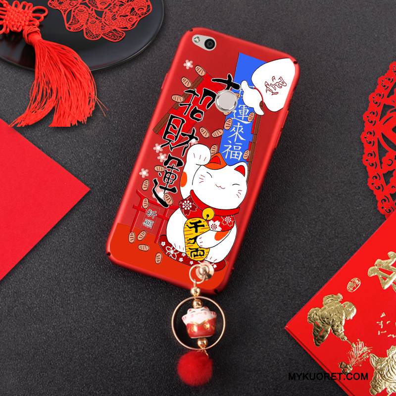 Kuori Huawei P8 Lite 2017 Laukut Nuoret Puhelimen Kuoret, Kotelo Huawei P8 Lite 2017 Rikkaus Punainen