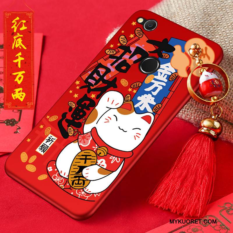 Kuori Huawei P8 Lite 2017 Luova Murtumaton Persoonallisuus, Kotelo Huawei P8 Lite 2017 Suojaus Nuoret Punainen