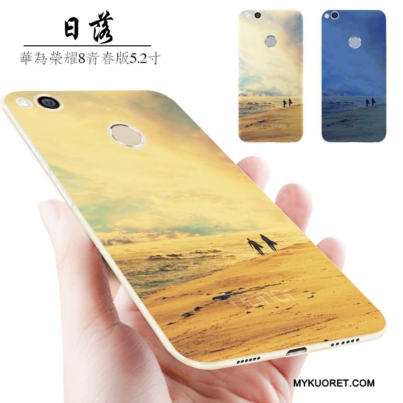 Kuori Huawei P8 Lite 2017 Luova Pesty Suede Puhelimen Kuoret, Kotelo Huawei P8 Lite 2017 Laukut Nuoret Persoonallisuus