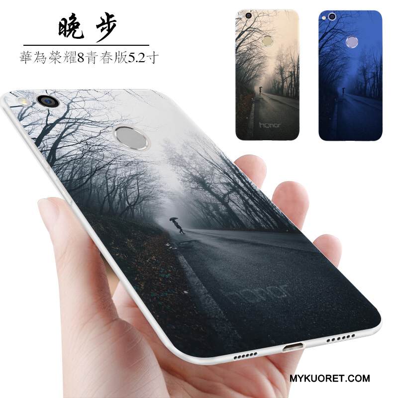 Kuori Huawei P8 Lite 2017 Luova Pesty Suede Puhelimen Kuoret, Kotelo Huawei P8 Lite 2017 Laukut Nuoret Persoonallisuus