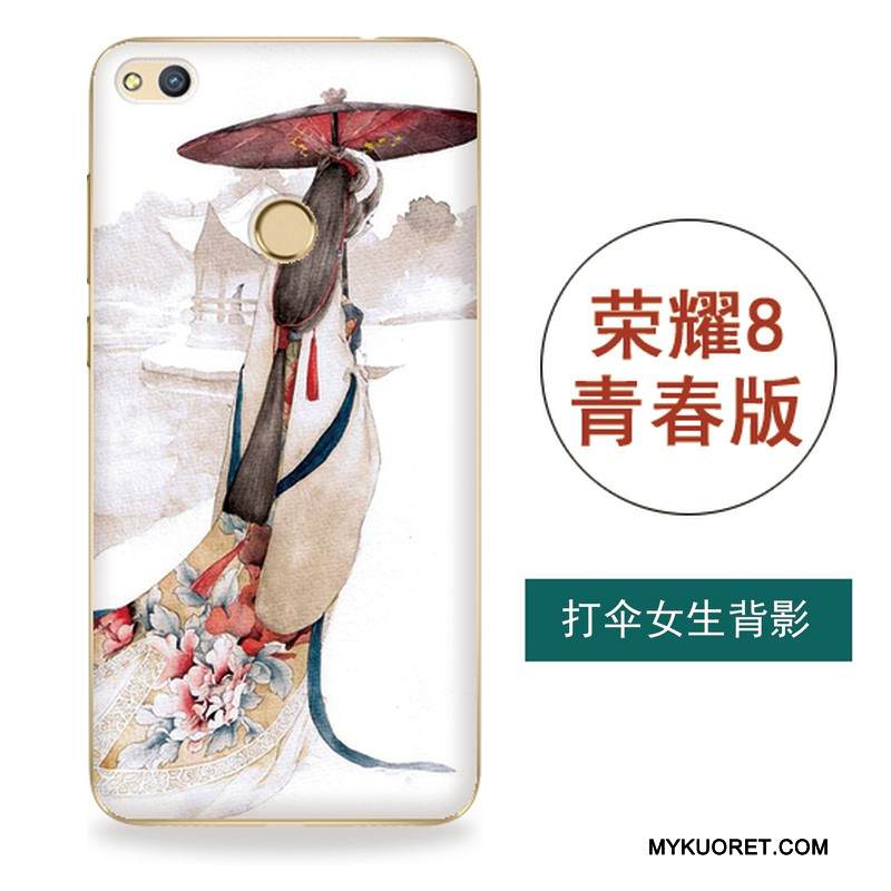 Kuori Huawei P8 Lite 2017 Monivärinen Taide Nuoret, Kotelo Huawei P8 Lite 2017 Silikoni Puhelimen Kuoret Tuuli