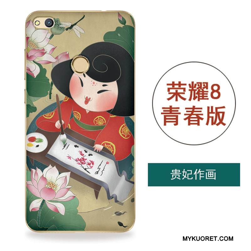 Kuori Huawei P8 Lite 2017 Monivärinen Taide Nuoret, Kotelo Huawei P8 Lite 2017 Silikoni Puhelimen Kuoret Tuuli