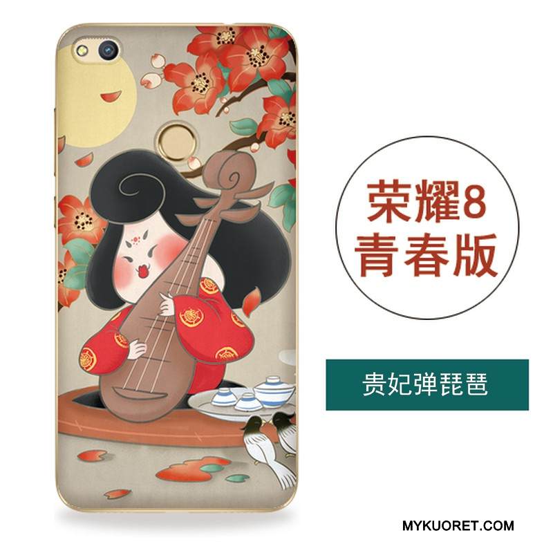 Kuori Huawei P8 Lite 2017 Monivärinen Taide Nuoret, Kotelo Huawei P8 Lite 2017 Silikoni Puhelimen Kuoret Tuuli