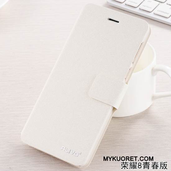 Kuori Huawei P8 Lite 2017 Nahka Nuoret Punainen, Kotelo Huawei P8 Lite 2017 Suojaus Puhelimen Kuoret