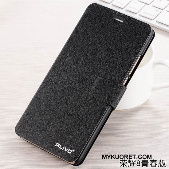 Kuori Huawei P8 Lite 2017 Nahka Nuoret Punainen, Kotelo Huawei P8 Lite 2017 Suojaus Puhelimen Kuoret