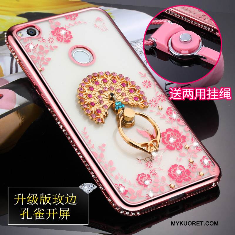 Kuori Huawei P8 Lite 2017 Pehmeä Neste Nuoret Murtumaton, Kotelo Huawei P8 Lite 2017 Laukut Kulta Ripustettavat Koristeet