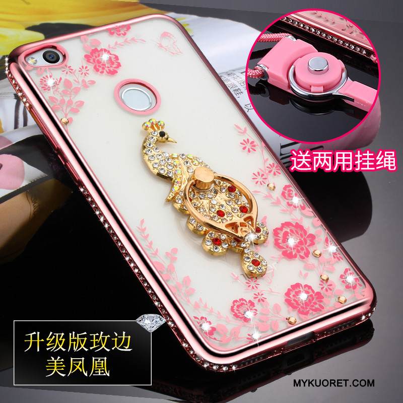 Kuori Huawei P8 Lite 2017 Pehmeä Neste Nuoret Murtumaton, Kotelo Huawei P8 Lite 2017 Laukut Kulta Ripustettavat Koristeet