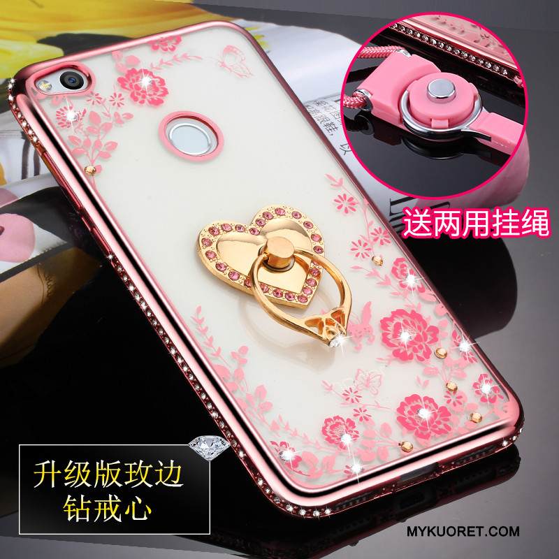 Kuori Huawei P8 Lite 2017 Pehmeä Neste Nuoret Murtumaton, Kotelo Huawei P8 Lite 2017 Laukut Kulta Ripustettavat Koristeet