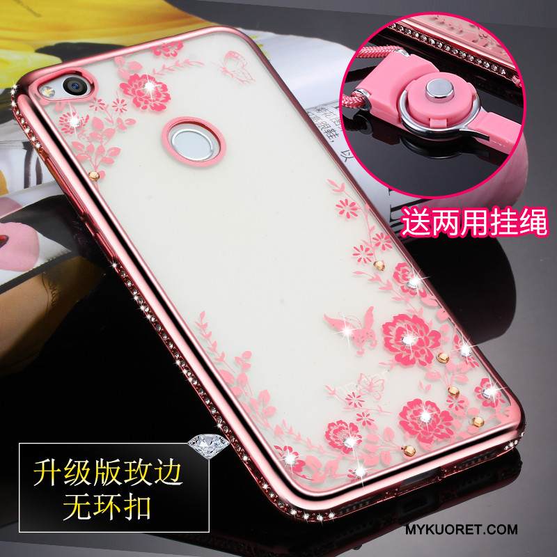 Kuori Huawei P8 Lite 2017 Pehmeä Neste Nuoret Murtumaton, Kotelo Huawei P8 Lite 2017 Laukut Kulta Ripustettavat Koristeet