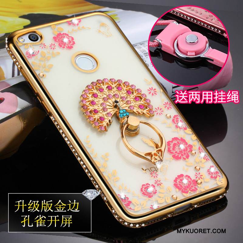 Kuori Huawei P8 Lite 2017 Pehmeä Neste Nuoret Murtumaton, Kotelo Huawei P8 Lite 2017 Laukut Kulta Ripustettavat Koristeet