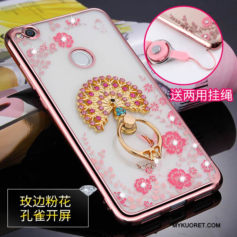 Kuori Huawei P8 Lite 2017 Pehmeä Neste Nuoret Murtumaton, Kotelo Huawei P8 Lite 2017 Laukut Kulta Ripustettavat Koristeet