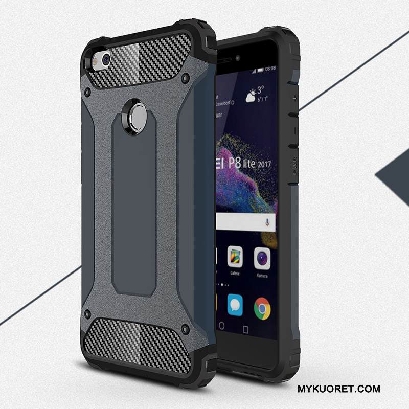 Kuori Huawei P8 Lite 2017 Pehmeä Neste Puhelimen Kuoret Pesty Suede, Kotelo Huawei P8 Lite 2017 Laukut Murtumaton Kulta