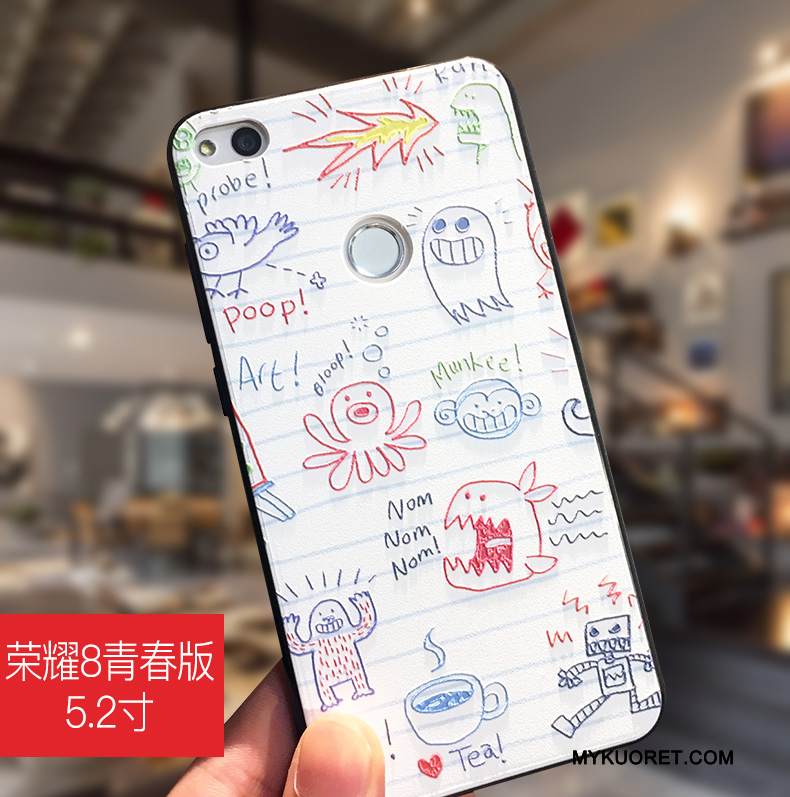 Kuori Huawei P8 Lite 2017 Sarjakuva Puhelimen Kuoret Murtumaton, Kotelo Huawei P8 Lite 2017 Suojaus Sininen Nuoret