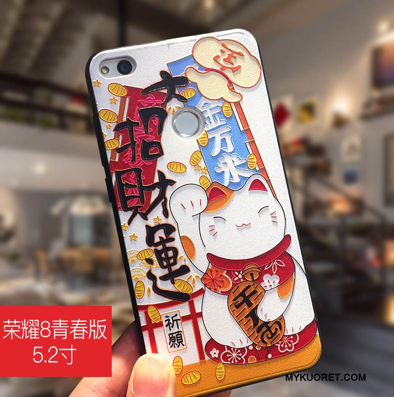 Kuori Huawei P8 Lite 2017 Sarjakuva Puhelimen Kuoret Murtumaton, Kotelo Huawei P8 Lite 2017 Suojaus Sininen Nuoret