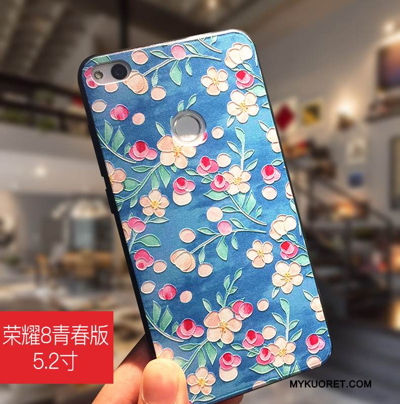 Kuori Huawei P8 Lite 2017 Sarjakuva Puhelimen Kuoret Murtumaton, Kotelo Huawei P8 Lite 2017 Suojaus Sininen Nuoret
