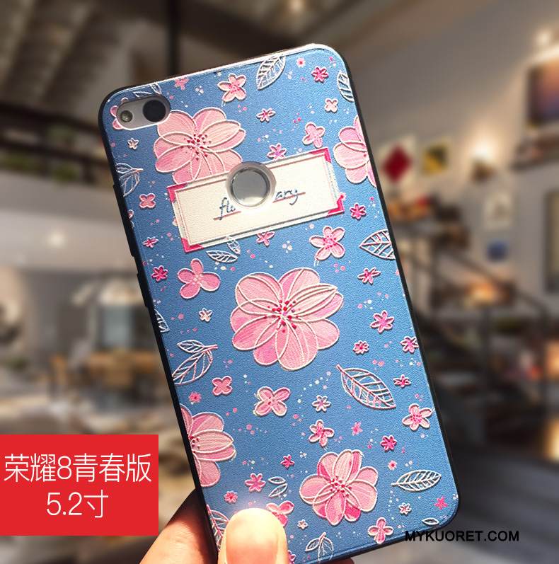Kuori Huawei P8 Lite 2017 Sarjakuva Puhelimen Kuoret Murtumaton, Kotelo Huawei P8 Lite 2017 Suojaus Sininen Nuoret