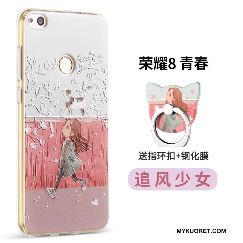 Kuori Huawei P8 Lite 2017 Silikoni Nuoret Jauhe, Kotelo Huawei P8 Lite 2017 Laukut Persoonallisuus Murtumaton