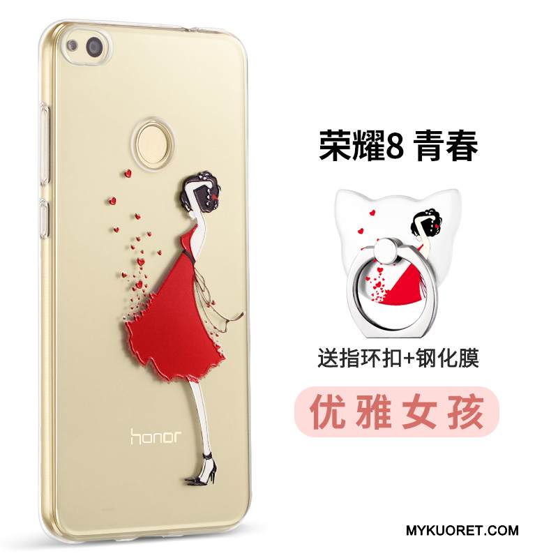 Kuori Huawei P8 Lite 2017 Silikoni Nuoret Jauhe, Kotelo Huawei P8 Lite 2017 Laukut Persoonallisuus Murtumaton